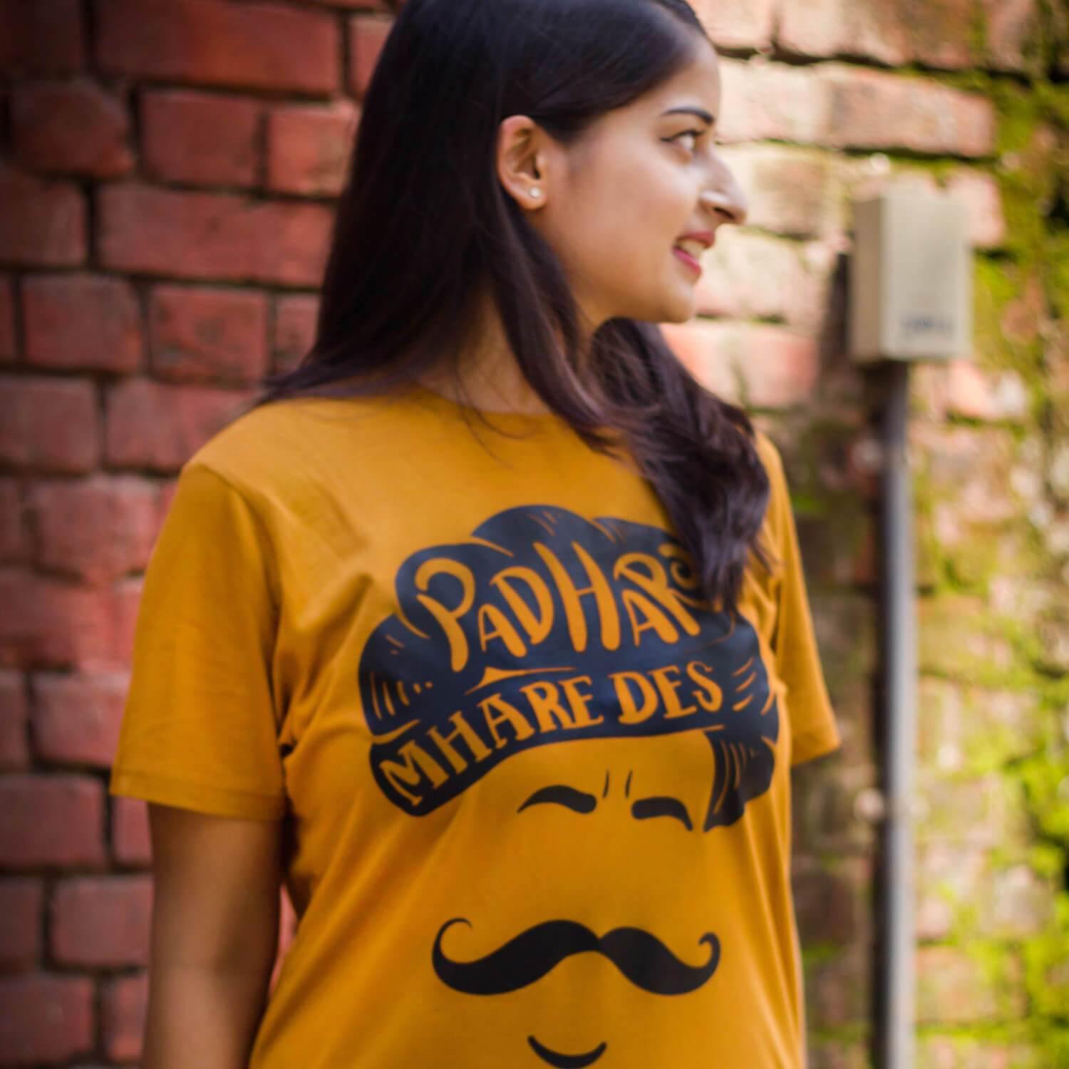 Padharo - Golden Brown T-Shirt - Raahi