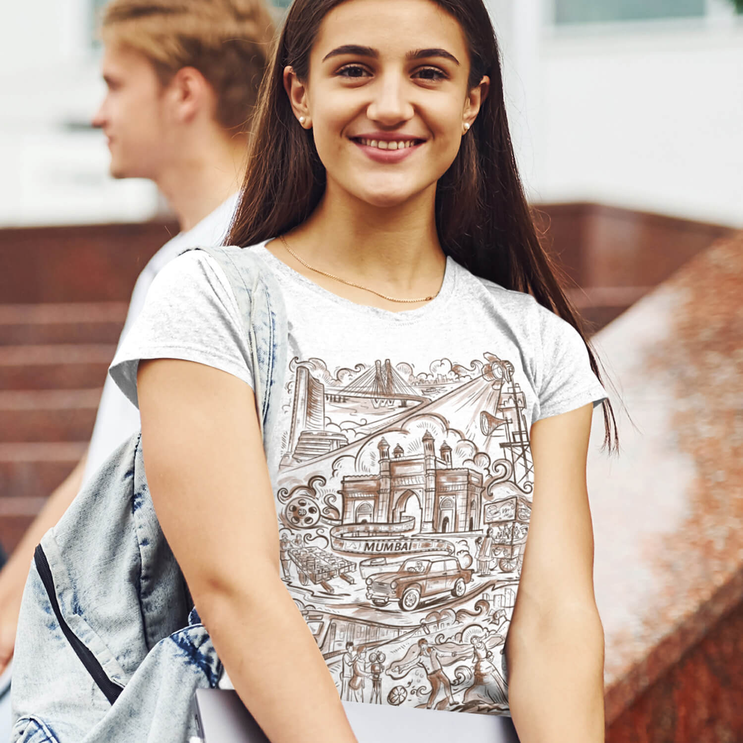 Bombay Wit Basic T Shirt Luxe Lounger T-Shirt White – Bombay Shirt