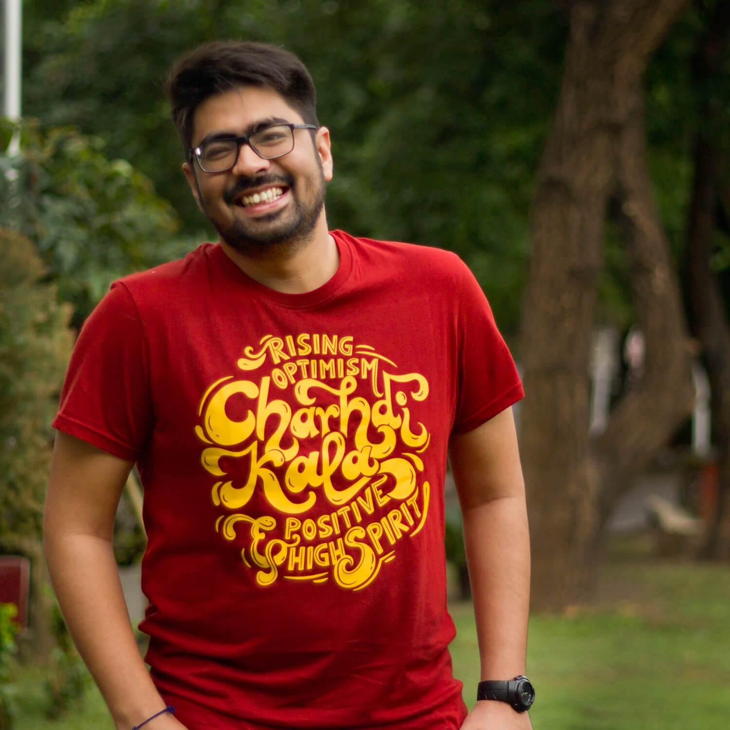 Charhdi Kala - Red T-Shirt - Raahi